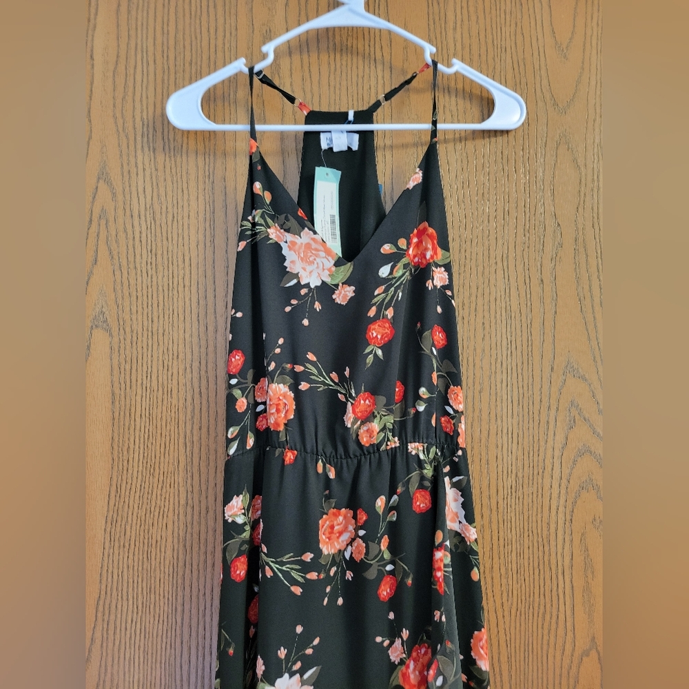Market & spruce benedicte ruffle detail floral maxi size XS NWT
